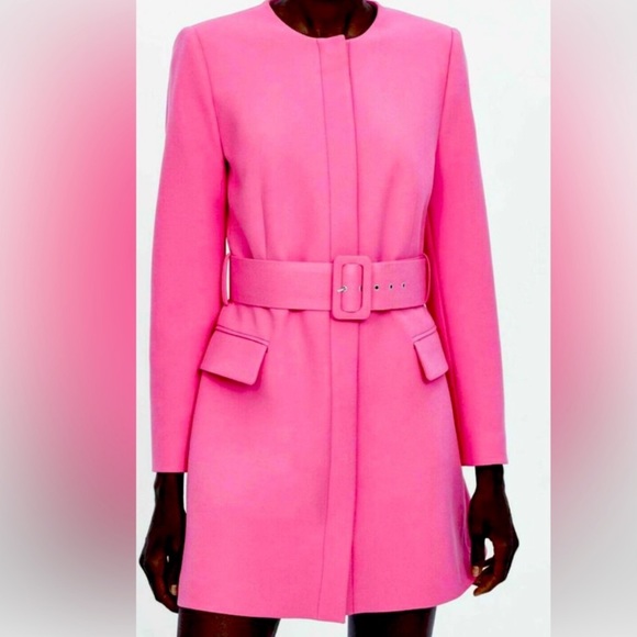Zara Dresses Zara Pink Blazer Dress Perfect Barbiecore Poshmark